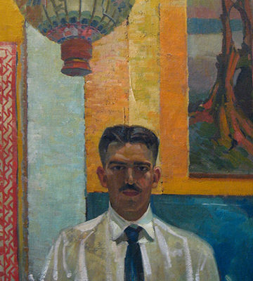 Lance Wood Hart, In my Atelier, 1919 (self portrait)