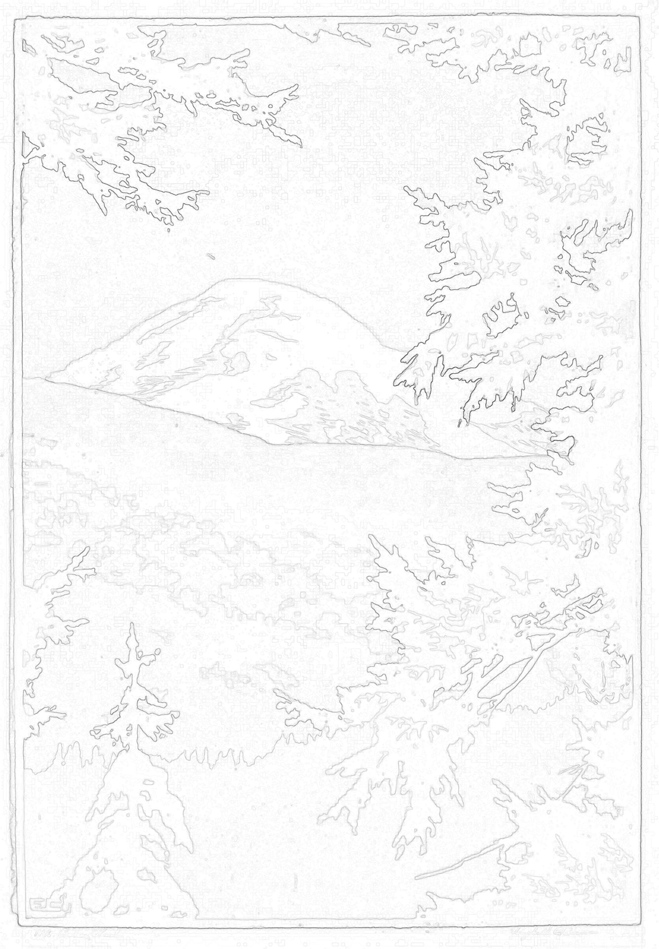 Color Woodblock Prints and Coloring Pages
