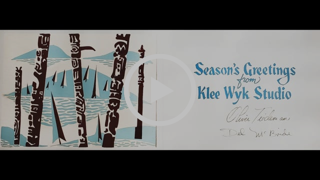 Virtual Visit: Vintage Christmas Cards & Klee Wyk Studio