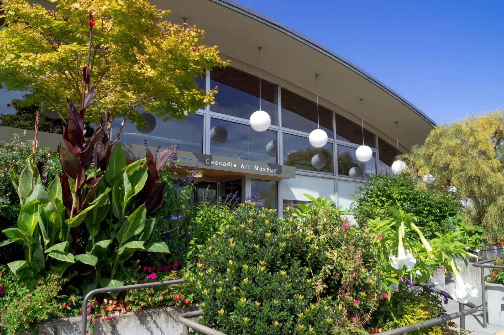 Exterior of Cascadia Art Museum near Seattle