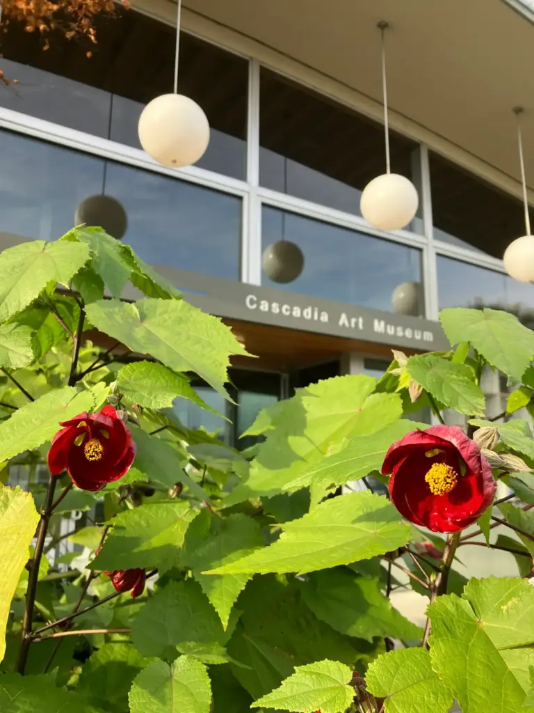 Exterior garden at Cascadia Art Museum