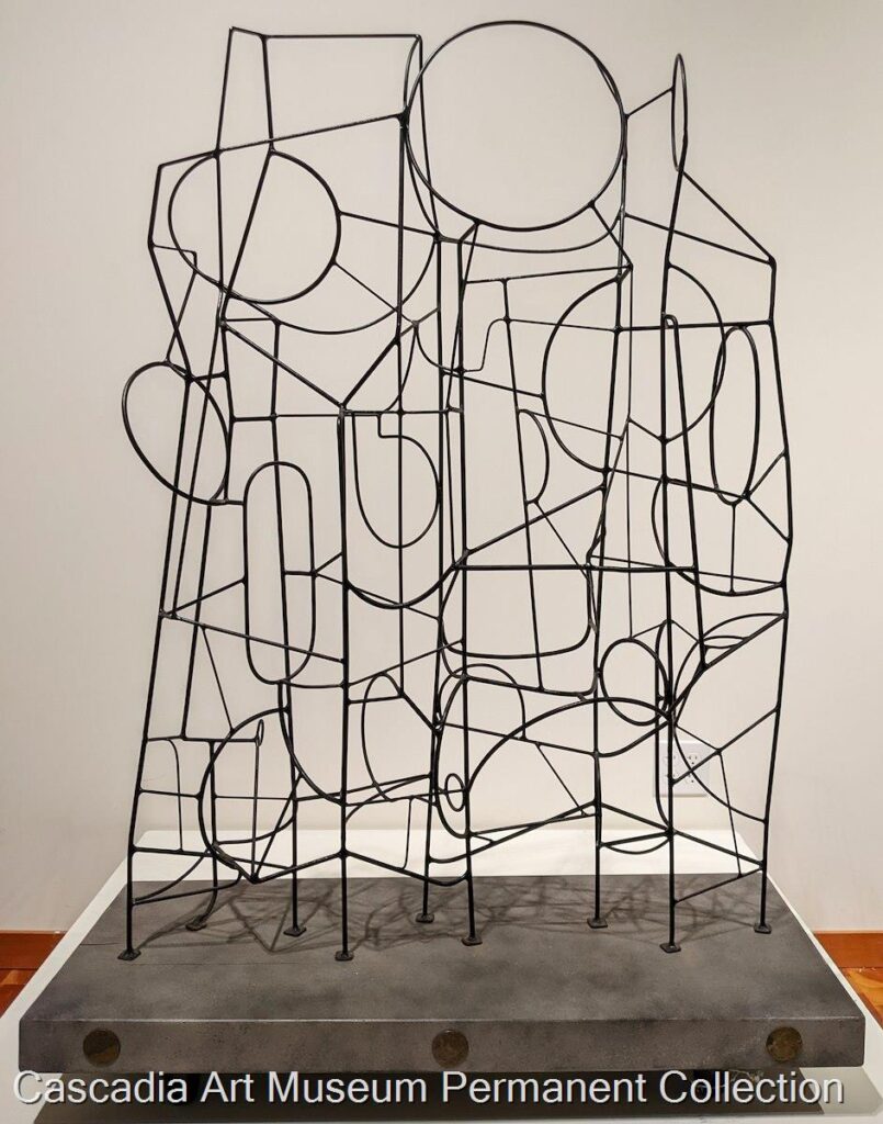 Abstract artwork from Cascadia Art Museum’s permanent collection