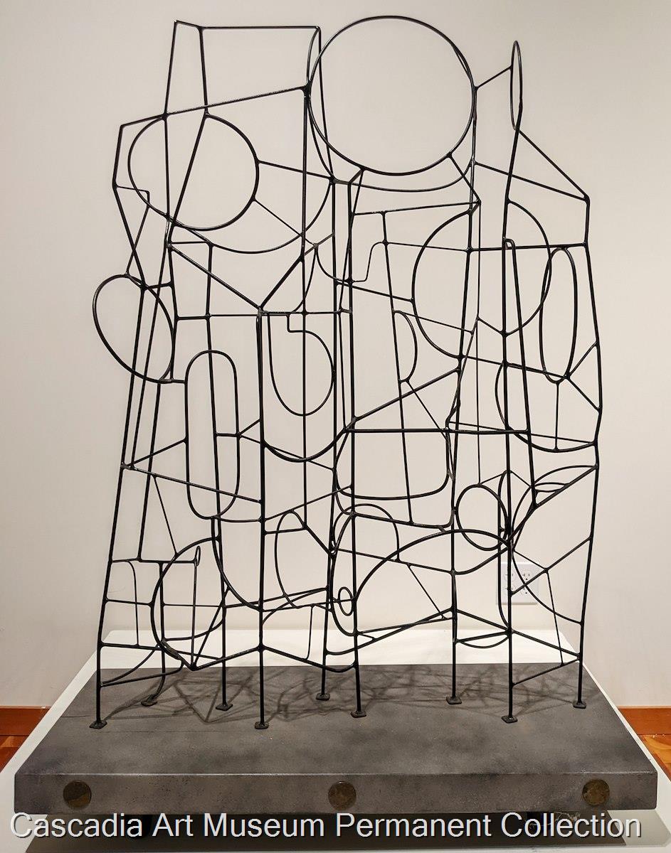 Abstract artwork from Cascadia Art Museum’s permanent collection